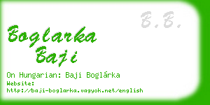 boglarka baji business card